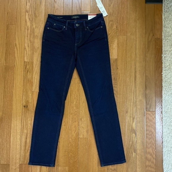 NWT Talbots flawless five pocket jeans woman’s size 0 p straight leg blue jeans - Picture 3 of 11